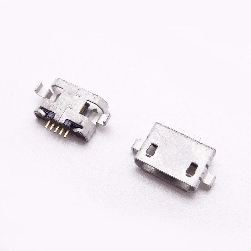 MICRO USB 5P 沉板1.0 DIP兩腳插板 SMT直邊