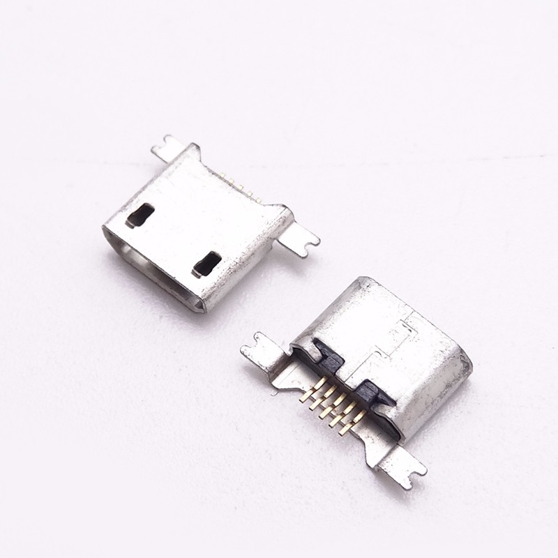 MICRO USB 5P母座 沉板1.17 SMT 后兩腳 全貼直邊