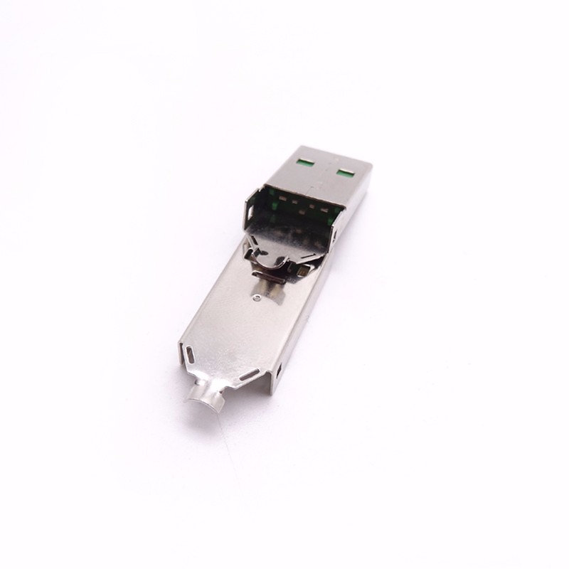 USB 5P夾板公頭 OPPO大電流兩件套公頭 夾板式