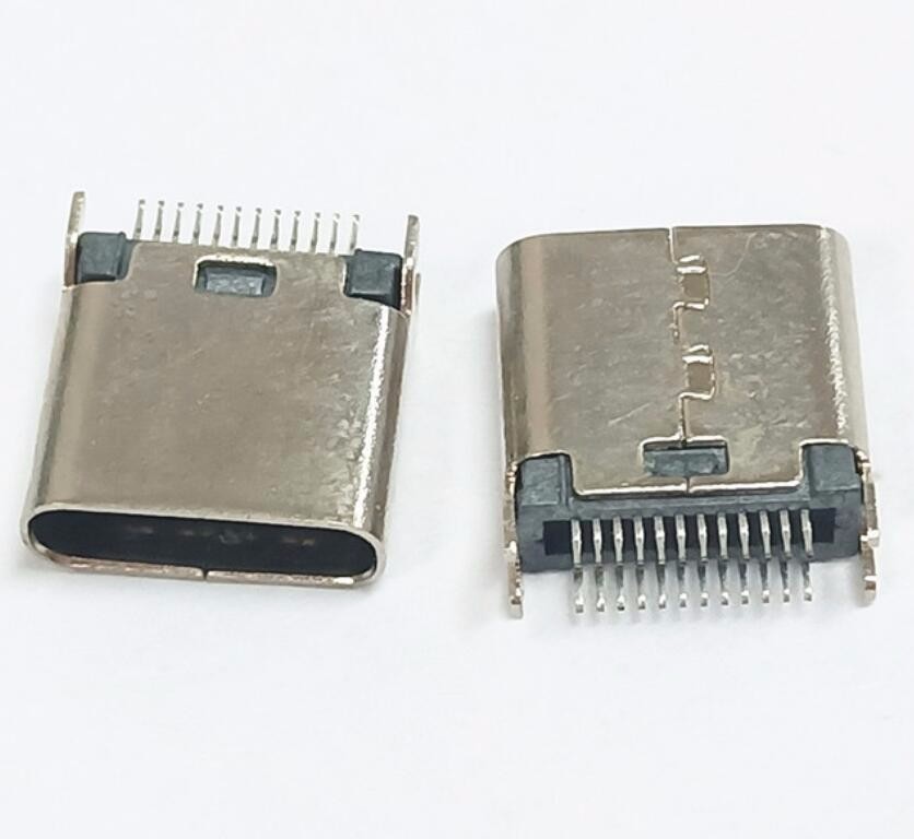 TYPE C 24P母座 短體9.3H 夾板0.81.0母座
