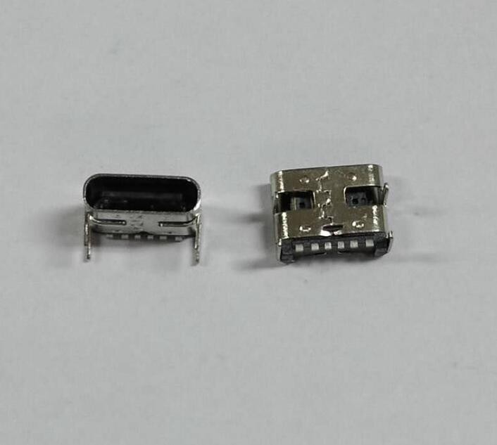 TYPE-C母座6P板上SMT腳長2.0無彈