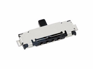 撥動開關(guān) K3-1360S 臥式側(cè)撥六腳全貼片 有柱 三擋