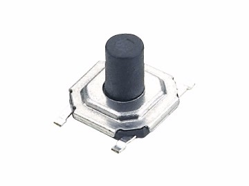  輕觸開關(guān) 4x4x3.5~5.0H 貼片正按 塑料黑柄 TS-C008