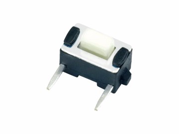 輕觸開關 3x6側按開關 兩腳側插 白色硅膠按鍵 TS-B015