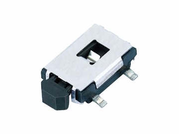  輕觸開(kāi)關(guān) 3x4x7.4H 中烏龜側(cè)按 四腳貼片有柱 TS-A024