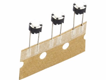  輕觸開(kāi)關(guān) 6x6x4.3H~6.5H 中兩腳立插無(wú)柱 圓形 TS-D014