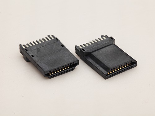 HDMI A型19P公頭 全塑無(wú)外殼 焊線式公頭 帶線夾 自動(dòng)焊加錫