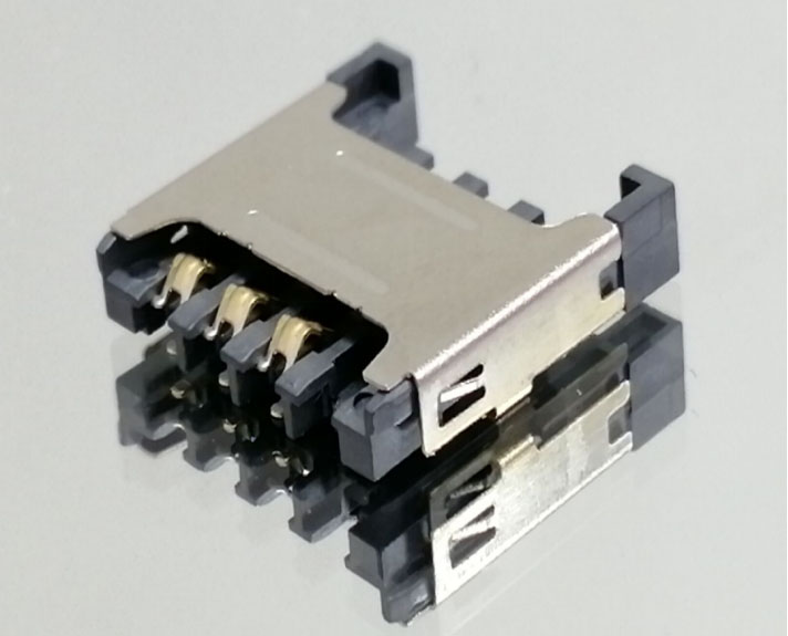 MICRO SIM卡座 CARD 6PIN l 8PIN H=2.40 12.9+13. 7+2.40