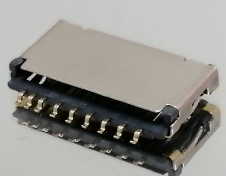 T-FLASH 9 PIN SIMPLE SWITCH (c)gɜy H=1. 5 11.25+6+1. 5