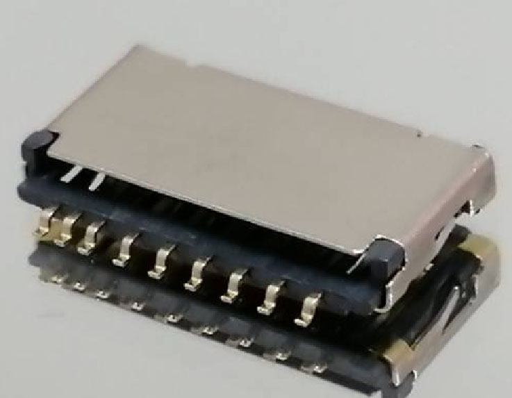 T-FLASH 9 PIN SIMPLE SWITCH (c)gɜy H=1. 7 11.25+6+1. 7