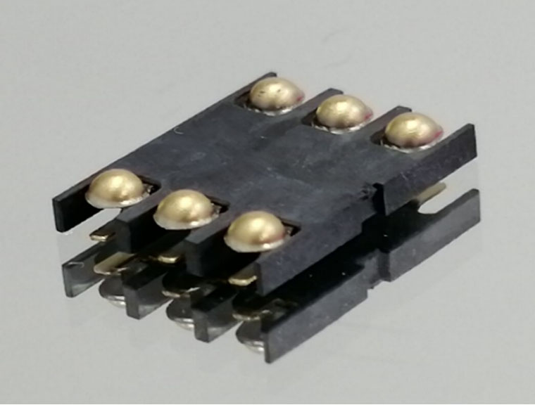  SIM CARD 6PIN H=1.20 PH=2.54 7.70+10. 00+1. 20